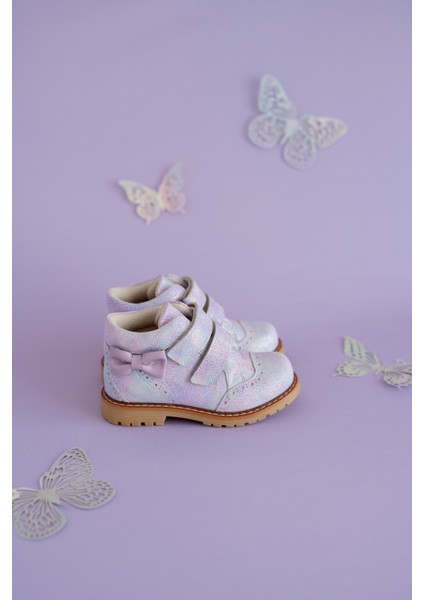 Serena-Lila Işıltılı Hakiki Deri Kız Çocuk Botu fırsatları