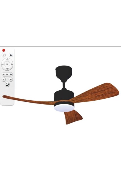 HS-9305 70W Wooden 3 Pervaneli LED Tavan Vantilatörü