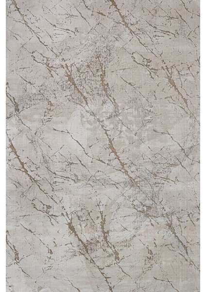 Bej Modern Etnik Desenli Pamuk Makinada Yıkanabilir Hav Toz Vermez Leke Tutmayan Kaymaz Taban Dijital Makine Baskı Salon Yolluk Mutfak Halı