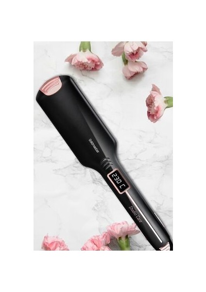 Geniş Plakalı Saç Düzleştirici - 100x50mm, Seramik, 100-230°C Ayarlanabilir Isı, Dijital Ekran, Hızlı Isınma Teknolojisi