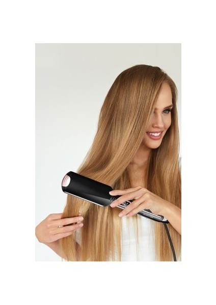 Geniş Plakalı Saç Düzleştirici - 100x50mm, Seramik, 100-230°C Ayarlanabilir Isı, Dijital Ekran, Hızlı Isınma Teknolojisi