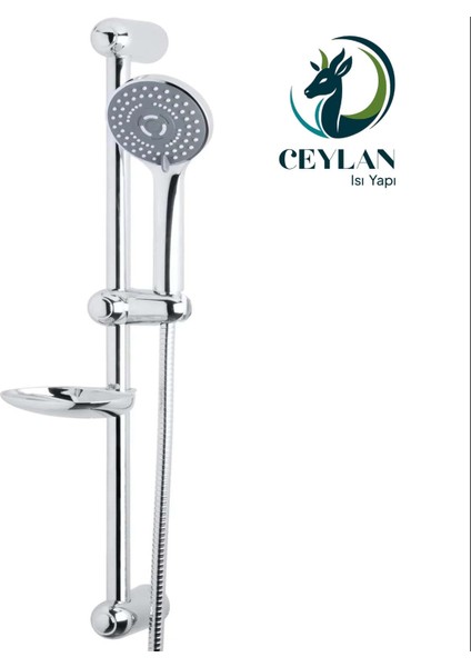 Lüx Krom Sürgülü Duş Seti 5 Yıl Garantili