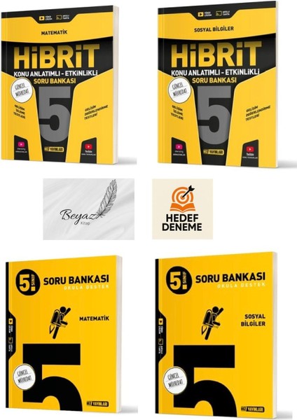 Hız 5.sınıf Hibrit Matematik Sosyal Konu Anlatımlı Soru Matematik Sosyal Soru Bankası Hedef Deneme