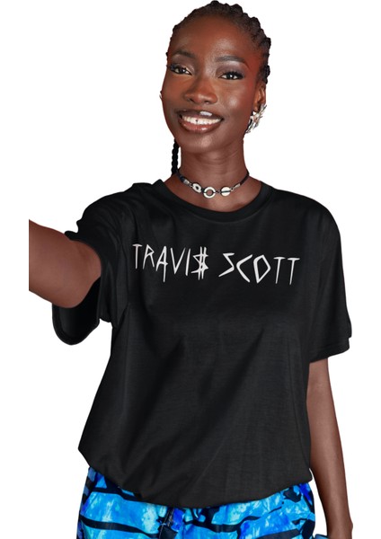 Travis Scott Sırt Baskılı Tişört, Erkek-Kadın Rap Baskılı T-Shirt fiyatları