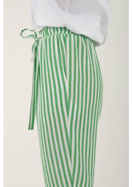 Çizgili Pantolon Yeşil fırsatları