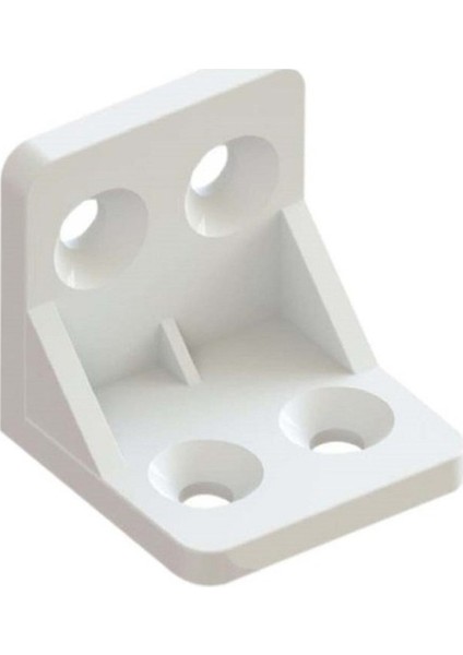 Plastik L Köşe Bağlantı Aparatı, L Plastik Gönye Köşebent Beyaz 50 Adet