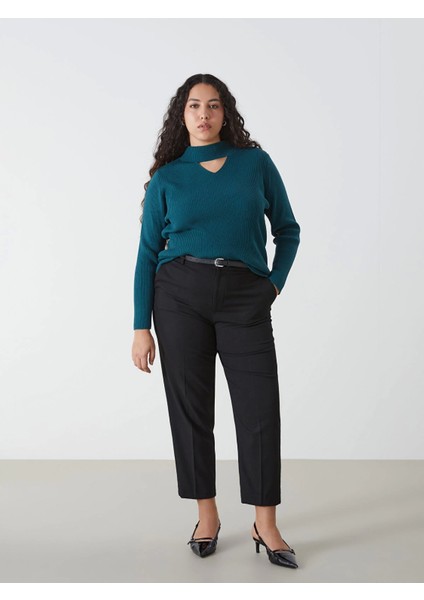 Lcw Vision Siyah Beli Kemerli Loose Fit Kadın Pantolon fiyatları