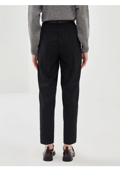 Lcw Vision Siyah Beli Kemerli Loose Fit Kadın Pantolon indirimleri
