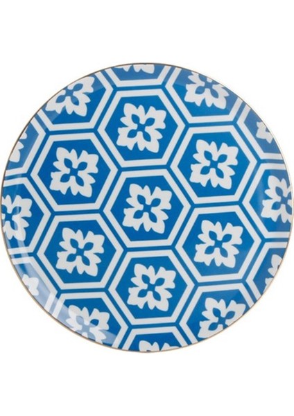 Morocco Ds2 Mavi Düz Tabak 28 Cm