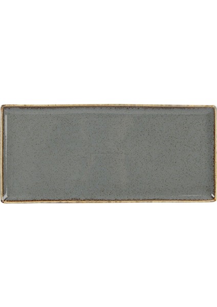 Seasons Koyu Gri Baton Pasta Tabağı 35x16 Cm
