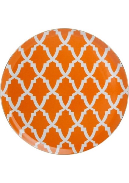 Morocco Ds3 Turuncu Düz Tabak 28 Cm