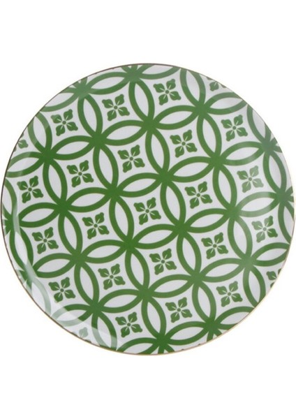 Morocco Ds1 Yeşil Düz Tabak 28 Cm