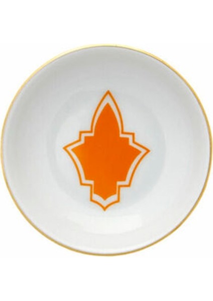 Morocco Desen3 Turuncu Mini Kase 10Cm