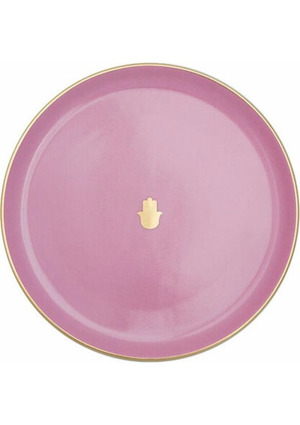 Glamorous Pembe Düz Tabak 20 Cm