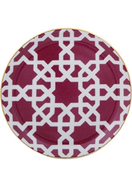 Morocco Ds5 Fuşya Düz Tabak 17 Cm