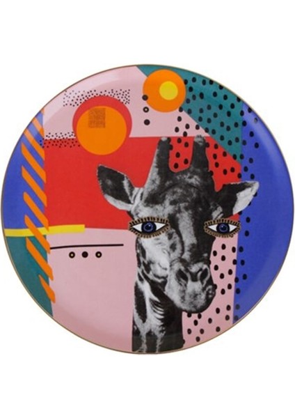 Wild Life Giraffe Düz Tabak 28 Cm