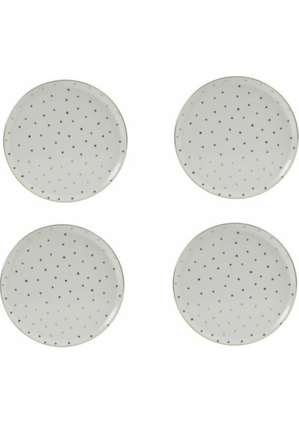 Yıldız Desenli 28 cm Porselen Düz Servis Tabağı - 4 Adet Set fiyatları