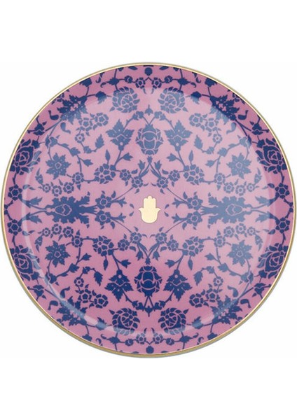 Glamorous Pembe Düz Tabak 24 Cm