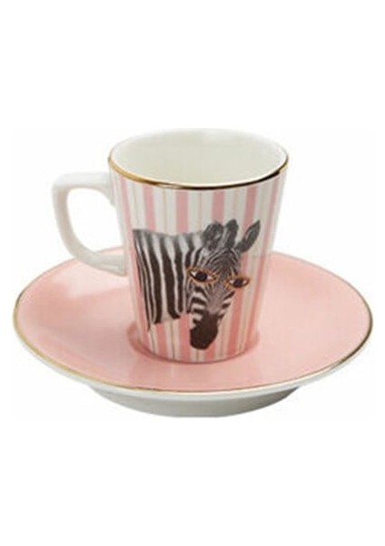 Wild Life Zebra Tabaklı Kahve Fincanı 75cc