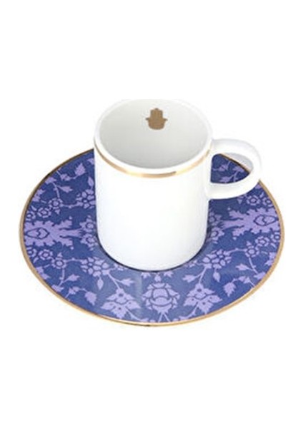 Glamorous Lacivert Tabaklı Kahve Fincanı 85cc