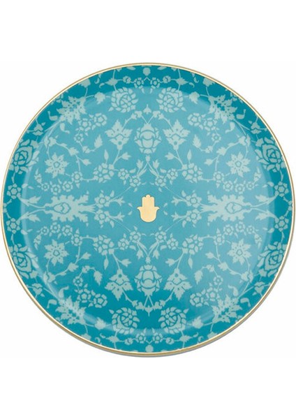 Glamorous Turkuaz Düz Tabak 24 Cm