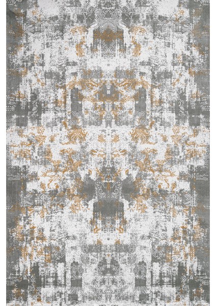 Modern Gri Pamuk Kare Modern Desenli Pamuk Makinada Yıkanabilir Hav Toz Vermez Leke Tutmayan Kaymaz Taban Dijital Makine Baskı Salon Yolluk Mutfak Halı