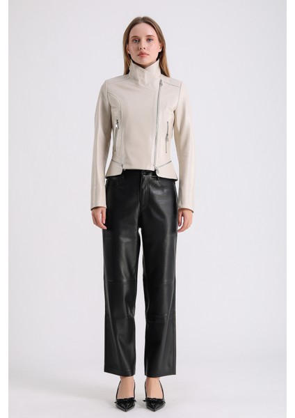 Adele Kadın Deri Ceket modelleri