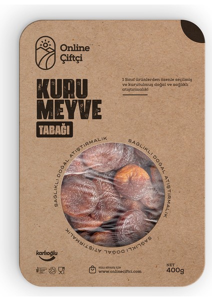 OnlineÇiftçi Gün Kurusu Kayısı 400Gr