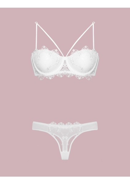 Nurteks 4591 Destekli Dantelli Sütyen Takım