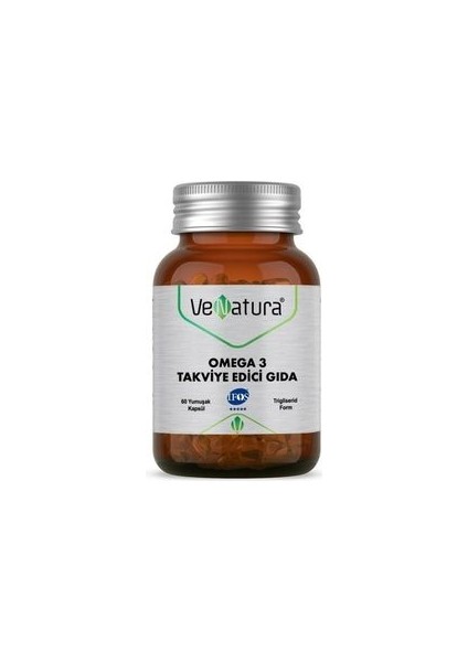 Omega 3 Takviye Edici Gıda - 60 Yumuşak Kapsül, Balık Yağı ve Portakal Aroması fiyatları