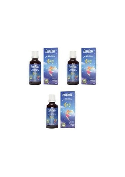 Night Damla Sıvı Takviye Edici Gıda 50 ml x 3 - Aromasız Melisa, Ihlamur ve Papatya Ekstraktı İçeren Türkiye Menşeli Ürün