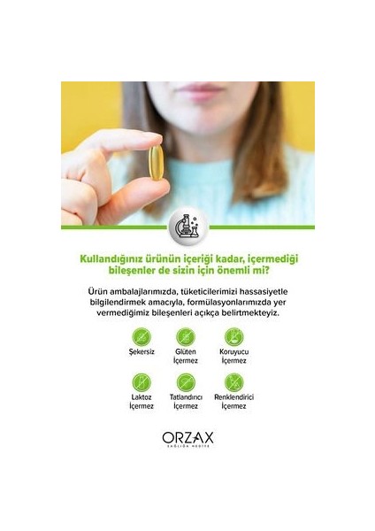 Orzax Ocean Omega 3 Balık Yağı 500 mg - 60 Kapsül, Saf Su Balıklarından Elde Edilmiş, Aromasız Gıda Takviyesi, Türkiye Menşeli
