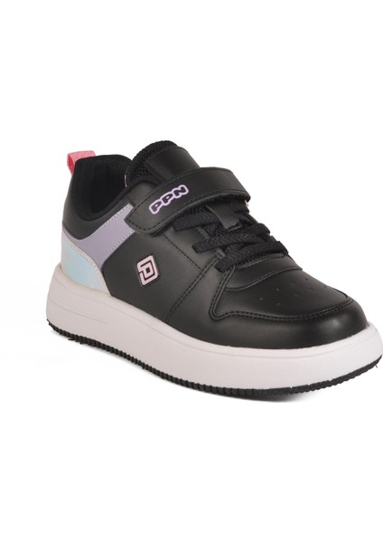 Siyah-Lila-Pembe Hafif Çocuk Spor Ayakkabı 1603 F