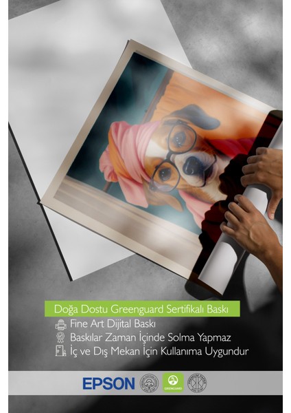 Çerçevesiz Poster, Spa Sabahı: Havlulu Köpek – Sevimli Portre, Genç Odası Dekoru Poster No: 109747