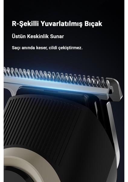 5'i 1 Arada Çok Işlevli, LCD Ekran Type-C Tıraş Makinesi