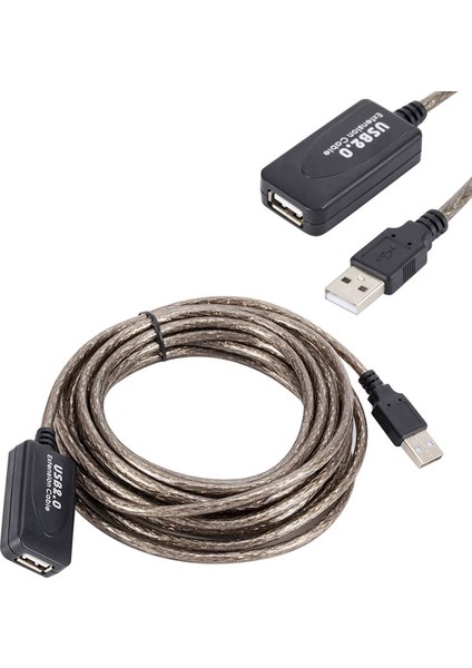 USB 2.0 Extension Uzatma Kablosu Güçlendirilmiş USB 2.0 Uzatma Kablosu 5m fırsatları
