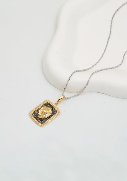 Madalyon Aslanlı 14 Ayar Altın Kolye Ucu modelleri