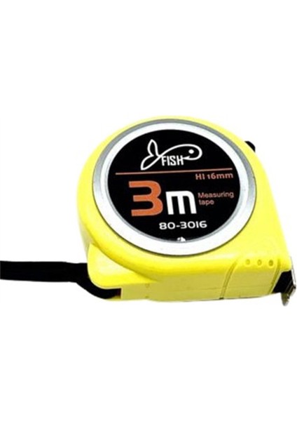 Fi̇sh Fish Çelik Şerit Metre, 3 mt x 16 mm fiyatları