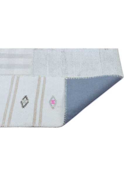 Teselya Bej Patchwork Yün Modern Desenli Yün Hav Toz Vermez Leke Tutmayan Salon Yolluk Mutfak El Dokuma Halı fiyatları
