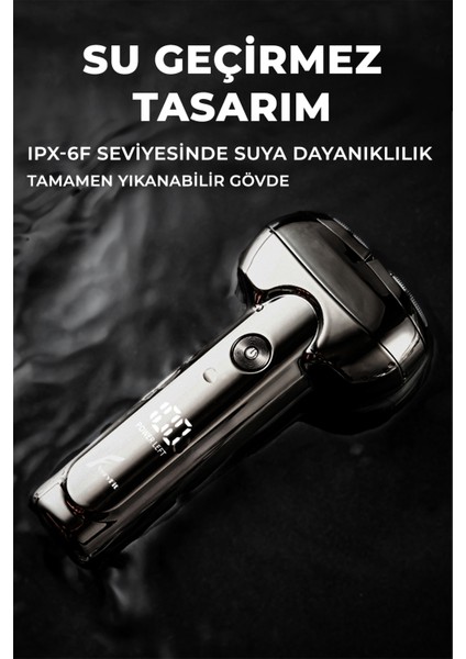 Elektrikli Tıraş Makinesi Taşınabilir Mini LED Dijital Ekran Akıllı Tıraş Bıçağı Şarj Edilebilir fırsatları