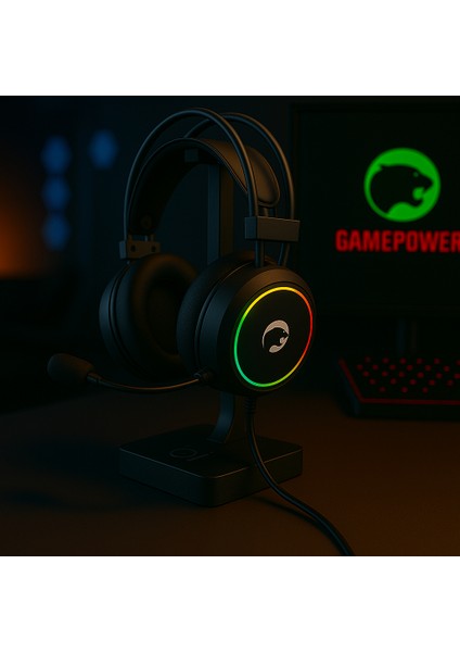 Jın Raınbow 7.1 USB Pro Gamıng Oyuncu Kulaklığı + Standlı Set