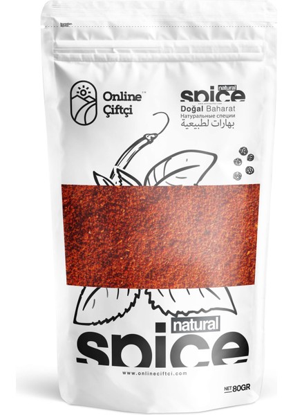 Atom (Zehir) Kırmızı İpek Pul Biber 80 gr