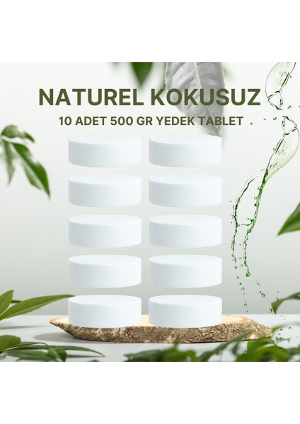 Saban nem Alıcılı ve Rutubet Giderici Yedek Tablet 2X500 gr Naturel 5'li Paket