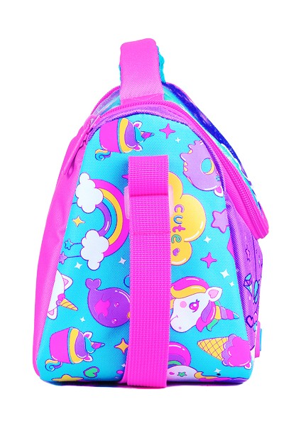 Unicorn Desenli Kız Çocuk Thermo Beslenme Çantası 3007