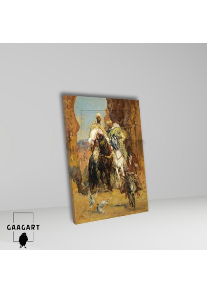 Tekli Dikey Kanvas Tablo Ünlü Eserler Henri Rousseau Le Retour Des Guerriers fiyatları