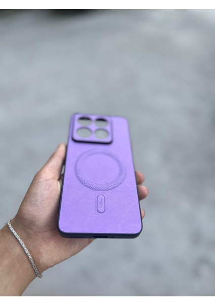 Xiaomi Redmi Note 14 Pro 5g Uyumlu Magsafe Özellikli Deri Görünümlü Silikon Kılıf fiyatları