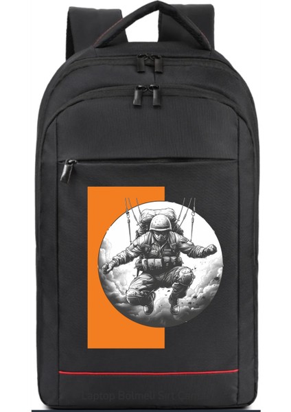 Paraşütcü Temalı Sırt Çantası Pilot - Havacı - Uçak Tutkunu Hediye