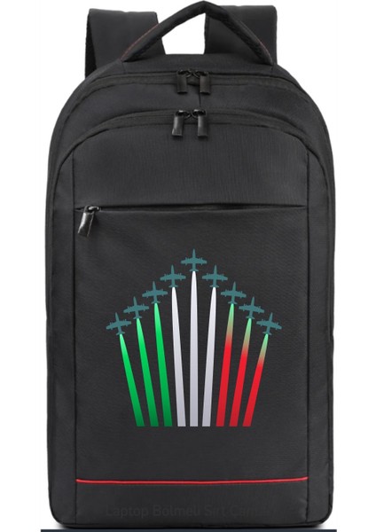 Renkli Uçaklar Sırt Çantası Pilot - Havacı - Uçak Tutkunu Hediye