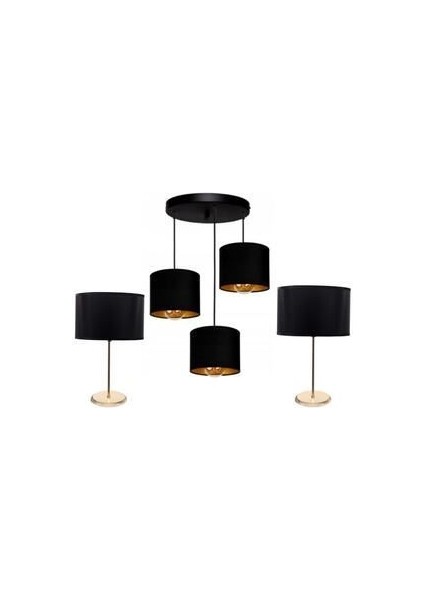 Konsep Salon Seti 2 Adet Abajur 1 Adet Avize fiyatları