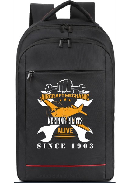 Aircraft Mechanic Sırt Çantası Pilot - Havacı - Uçak Tutkunu Hediye